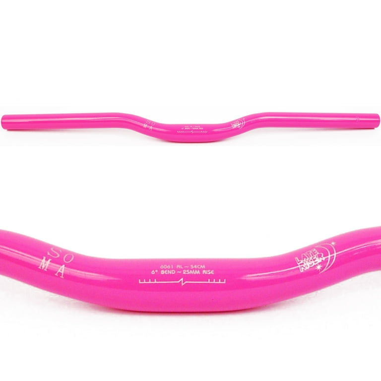 Soma Fabrications Late Riser Handlebar Pink 24mm Rise 25.4mm Clamp