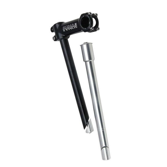 Soma Stem Riser, 1" Quill to 1-1/8" Threadless, Silver