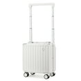 thumbnail image 1 of Somago Aluminum Frame 18" Carry On Luggage Wide Handle Suitcase Built-In Double TSA Lock Hardside Lightweight PC Travel Suitcase with Spinner Wheels, 1 of 8