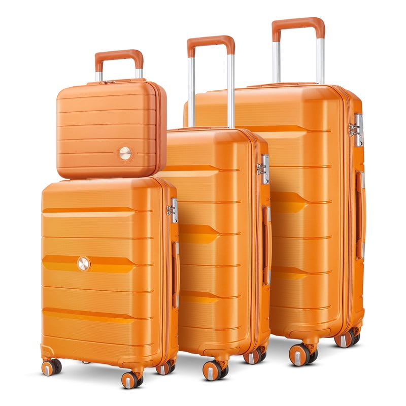 Somago Luggage Set with PP Hard Shell Lightweight TSA Lock Carryon
