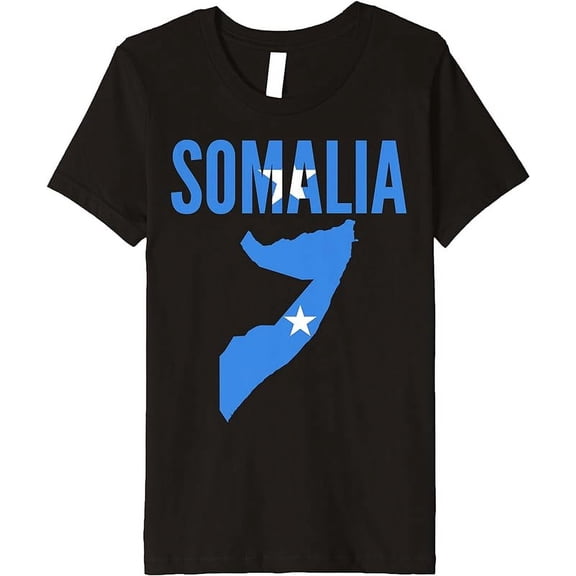 Somali - Somalia Country Map Flag Premium T-Shirt