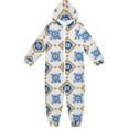 thumbnail image 1 of Somali Traditional Pattern One Piece Pajamas Soft Jumpsuit Cozy Sleep and Play Romper Zipper and Pockets 5T-6T, 1 of 8