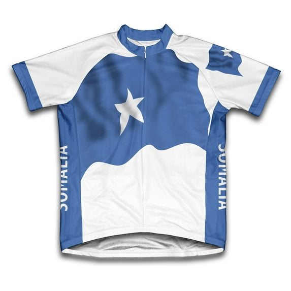 Somalia Flag Short Sleeve Cycling Jersey for Men - Size 2XL