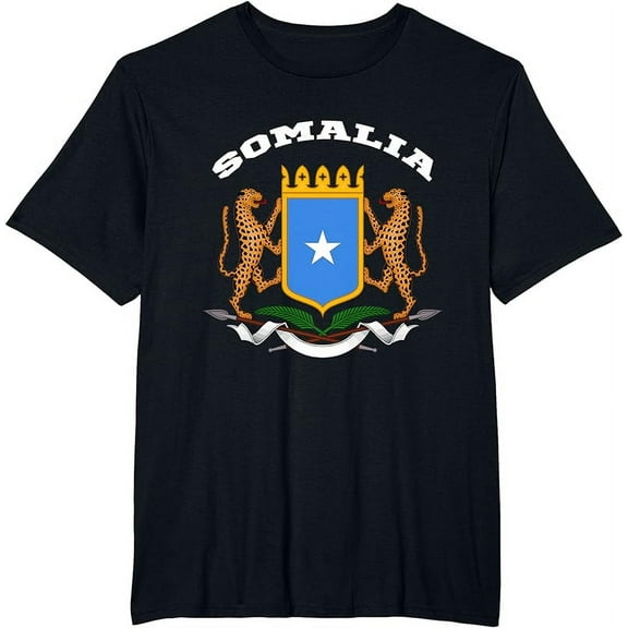 Somalia T-shirt Coat of Arms Tee Flag southern Mogadishu T-Shirt
