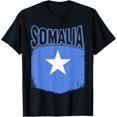 thumbnail image 1 of Somalian Somalia Flag Gift for Somalis T-Shirt men and women can wear, black, white, gifts, 1 of 4