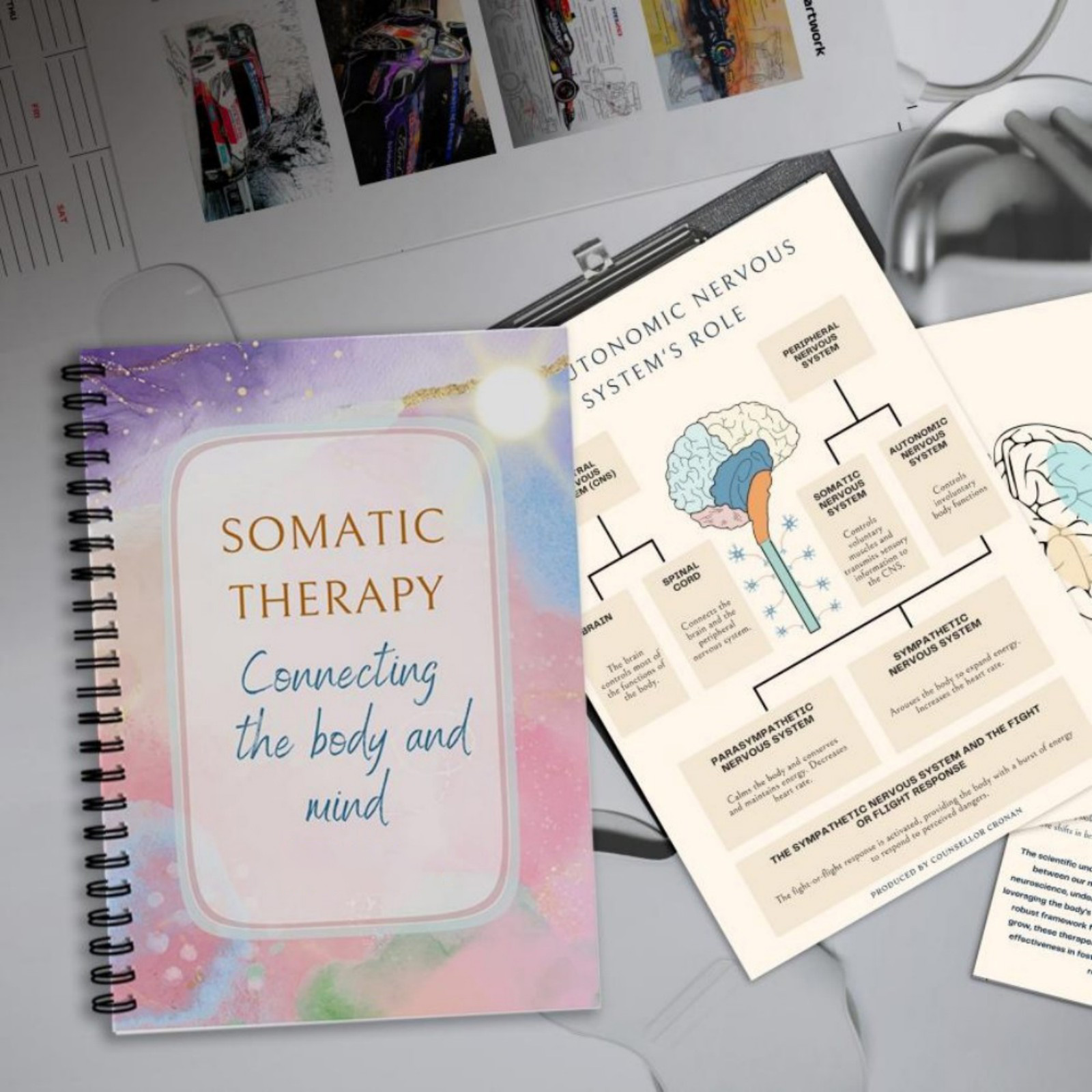 Somatic Therapy Workbook, Connecting The Body and Mind Through Guided ...