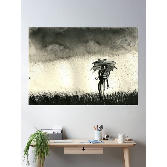 Somber Skies Poster Wall Art, Modern Wall Decor For Living Room Bedroom, 24x36 UNFRAMED