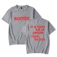 thumbnail image 1 of Sombr 12 To 12 T-shirt Women Men Crewneck Short Sleeve Casual Fashion Tee, 1 of 3