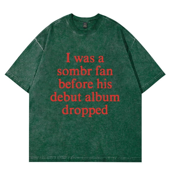 Sombr I Barely Know Her Merch Vintage Wash T-Shirts Women Men Cotton Short Sleeve Tee