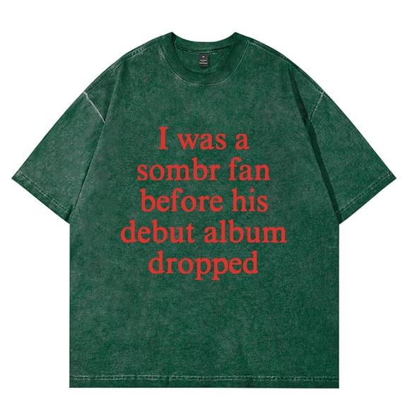 Sombr I Barely Know Her Merch Vintage Wash T-Shirts Women Men Cotton Short Sleeve Tee