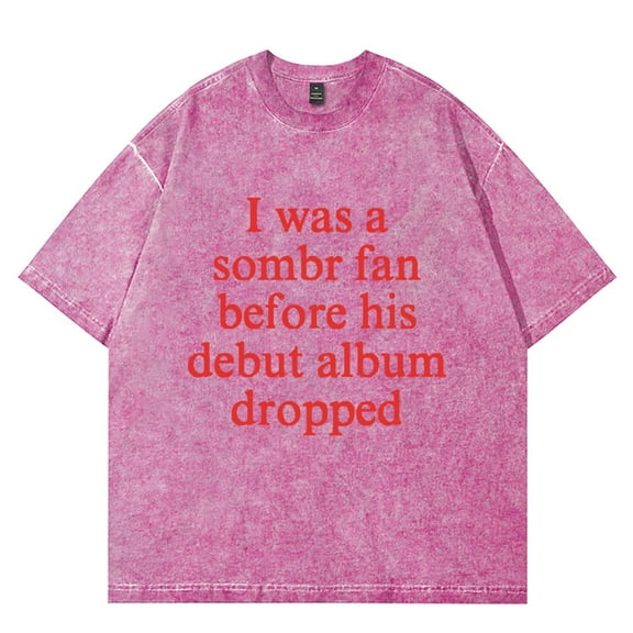 Sombr I Barely Know Her Merch Vintage Wash T-Shirts Women Men Cotton Short Sleeve Tee