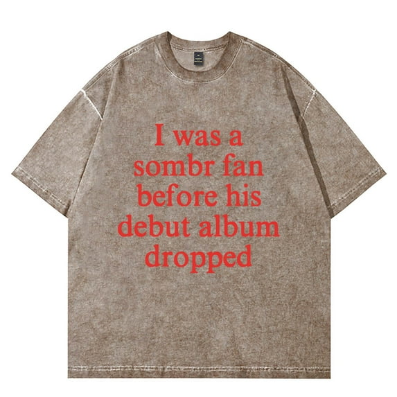 Sombr I Barely Know Her Merch Vintage Wash T-Shirts Women Men Cotton Short Sleeve Tee