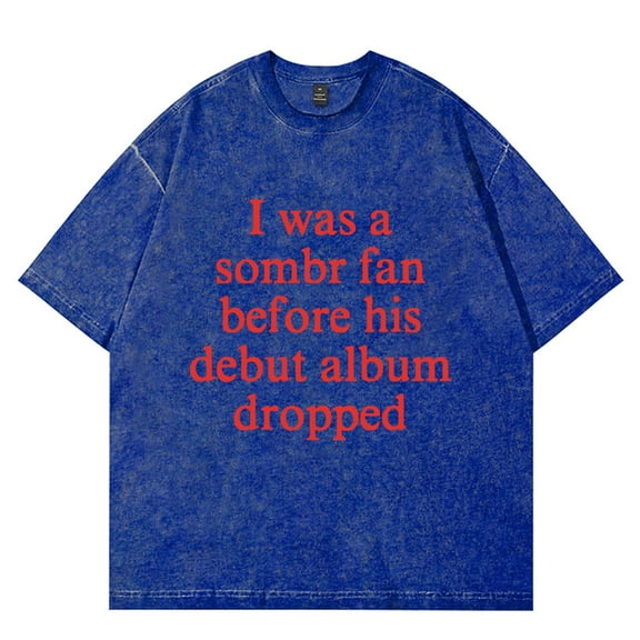 Sombr I Barely Know Her Merch Vintage Wash T-Shirts Women Men Cotton Short Sleeve Tee