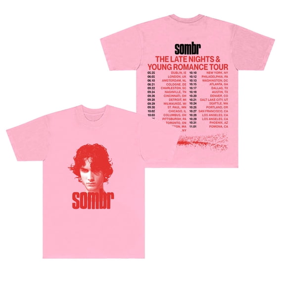 Sombr I Barely Know Her Tour 2025 Merch T-Shirts Women Men Fashion Crewneck Short Sleeve Tee