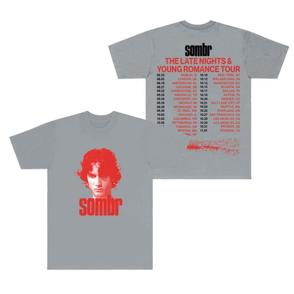 Sombr I Barely Know Her Tour 2025 Merch T-Shirts Women Men Fashion Crewneck Short Sleeve Tee