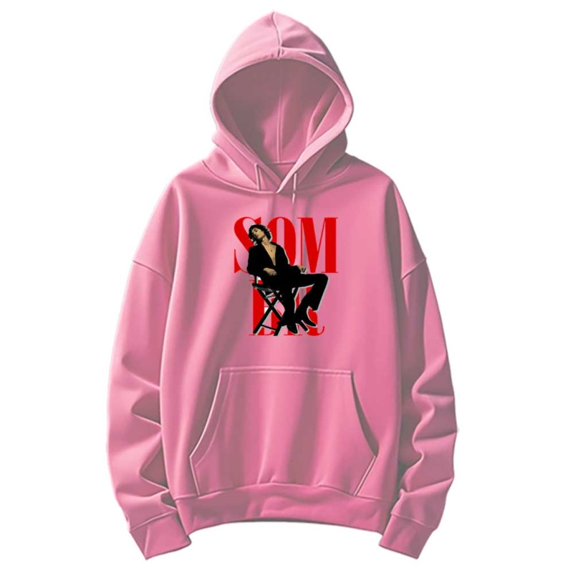 Sombr Inspired 2025 Tour Graphic Hoodie - Unisex Oversized Crewneck Long Sleeve Winter Outing Autumn