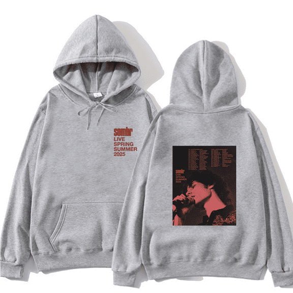 Sombr Live Spring Summer 2025 Tour Merch Hoodies Men Woman Long Sleeve Hooded Sweatshirt Harajuku Clothes