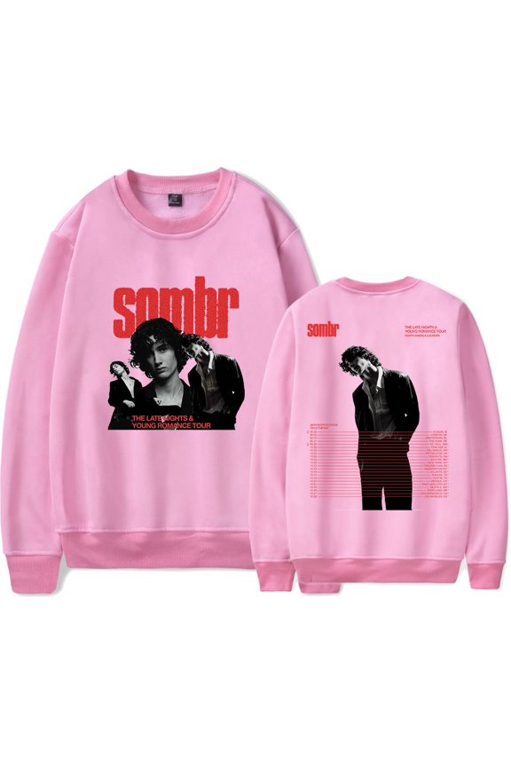 Sombr Logo Merch Sweatshirt Man/Woman Hip Hop Hoodies 2026 Fashion Sweatshirts