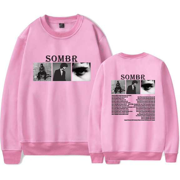 Sombr Merch 2025 Tour Crewneck Sweatshirt Unisex Men Women Long Sleeve Streetshirt