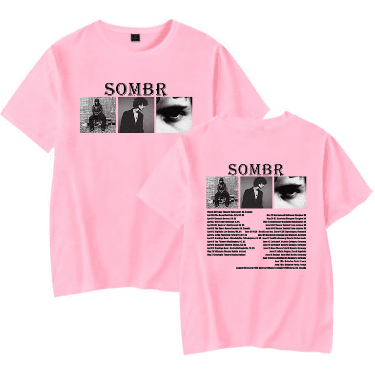 Sombr Merch 2025 Tour T-shirt Unisex Men Women Short Sleeve Casual