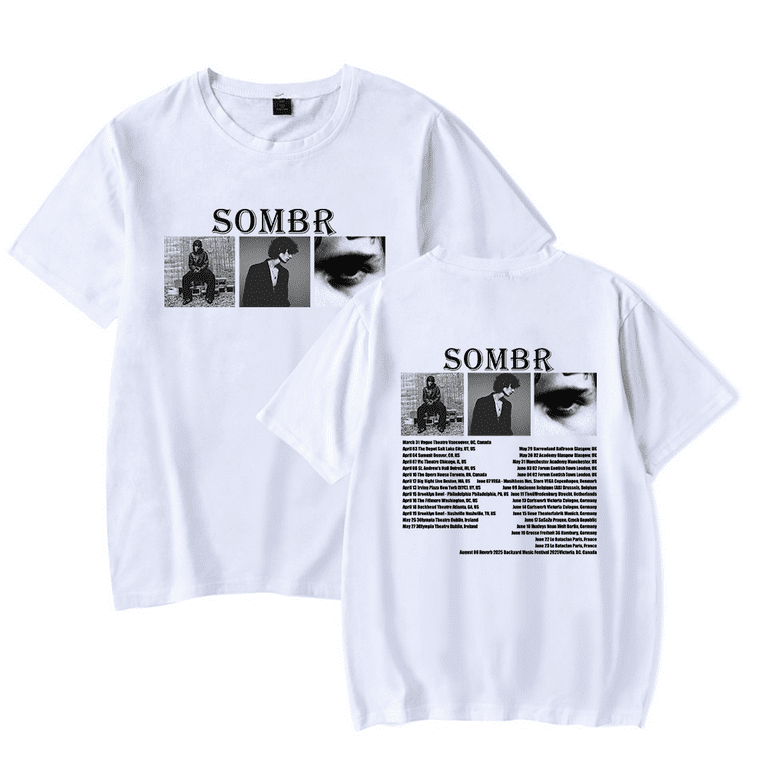 Sombr Merch 2025 Tour T-shirt Unisex Men Women Short Sleeve Casual
