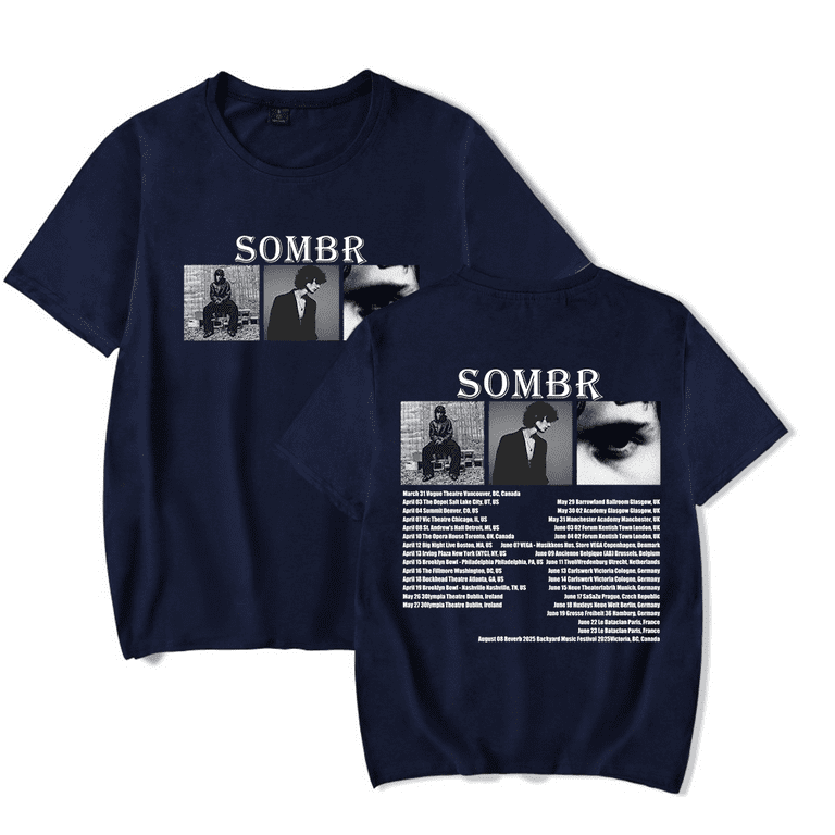 Sombr Merch 2025 Tour T-shirt Unisex Men Women Short Sleeve Casual