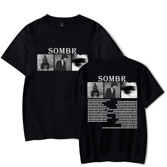 Sombr Merch 2025 Tour T-shirt Unisex Men Women Short Sleeve Casual Tee