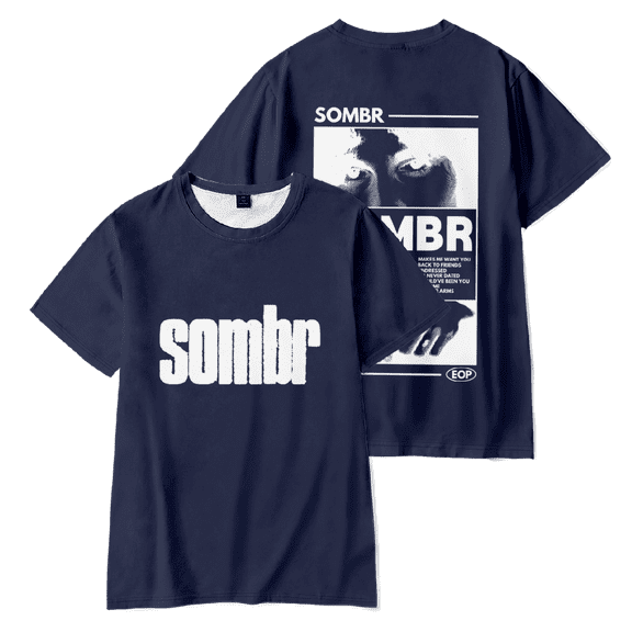Sombr Merch EOP T-shirt Men Women Shirt Short Sleeve Casual Tee