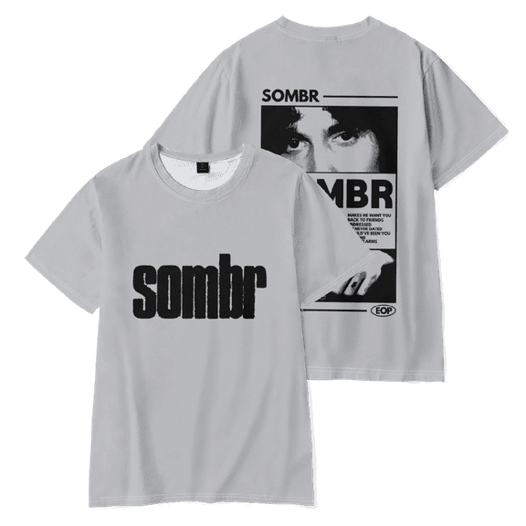 Sombr Merch EOP T-shirt Men Women Shirt Short Sleeve Casual Tee