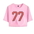 thumbnail image 1 of Sombr Merch I Barely Know Her 77 T-Shirt For Women&Girls Midriff Short Sleeve Summer Fashion Vest Lady Tee, 1 of 4