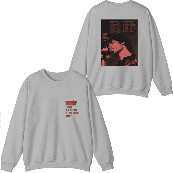 Sombr Merch Live Spring 2025 Tour Crewneck Sweatshirt Men Women Long Sleeve