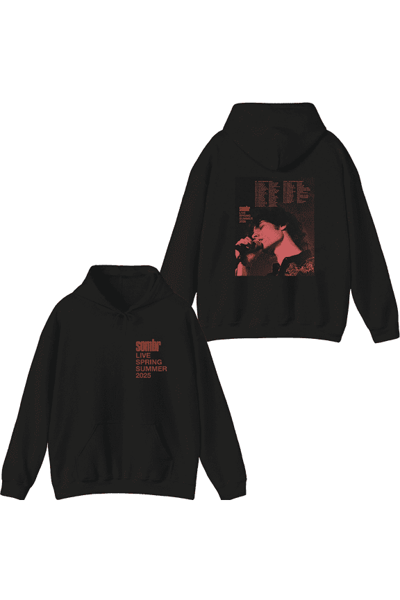 Sombr Merch Live Spring 2025 Tour Hoodie unisex fashion trend long sleeved pullover