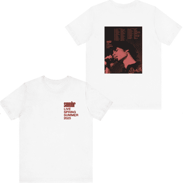 Sombr Merch Live Spring Summer 2025 Tour T-shirts Short Sleeve Crewneck Summer Harajuku Clothes