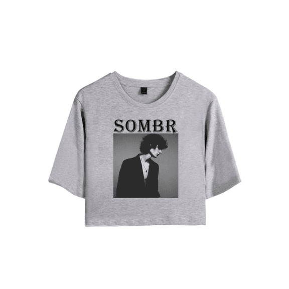 Sombr Merch Photos Style Crop Top Graphic T-shirt Women Girl Short Sleeve