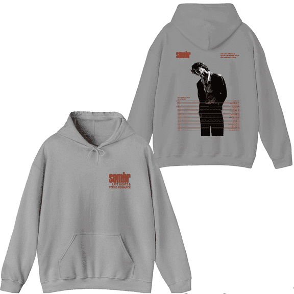 Sombr Merch The Late Nights Young Romance Tour Hoodie Men Women Long Sleeve Pullover Tops
