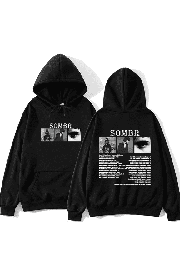 Sombr Merch Tour 2025 New Logo Pullover Hoodies Men Women Fashion Long Sleeve Hooded Sweatshirt
