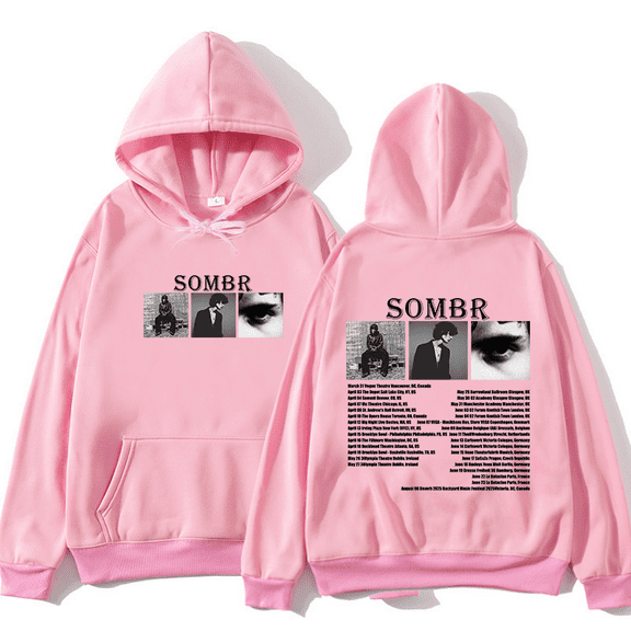 Sombr Merch Tour 2025 New Logo Pullover Hoodies Men Women Fashion Long Sleeve Hooded Sweatshirt