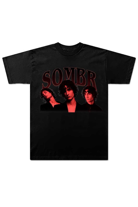 Sombr Retro Pic Merch Summer Unisex Short-sleeved T-shirt Fashion Printed Casual Stylish Design Tee