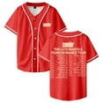 thumbnail image 1 of Sombr The Late Nights And Young Romance Tour Baseball Jersey Short Sleeve Shirts Women Men Streetwear Tops, 1 of 2