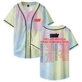 thumbnail image 1 of Sombr The Late Nights And Young Romance Tour Baseball Jersey Short Sleeve Shirts Women Men Streetwear Tops, 1 of 1