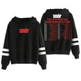 thumbnail image 1 of Sombr The Late Nights And Young Romance Tour Hoodie Women Men Pocketless Parallel Bars Sleeve Sweatshirt, 1 of 3