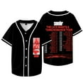 thumbnail image 1 of Sombr The Late Nights & Young Romance Tour Baseball Jacket Tee Unisex V-neck Short Sleeve T-Shirts, 1 of 6
