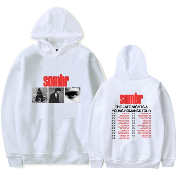 Sombr The Late Nights & Young Romance Tour Hoodies Women Men Casual Long Sleeve Sweatshirt Clothes