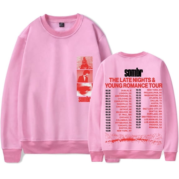 Sombr The Late Nights & Young Romance Tour Long Sleeve Tee Women Men Streetwear Sweatshirts