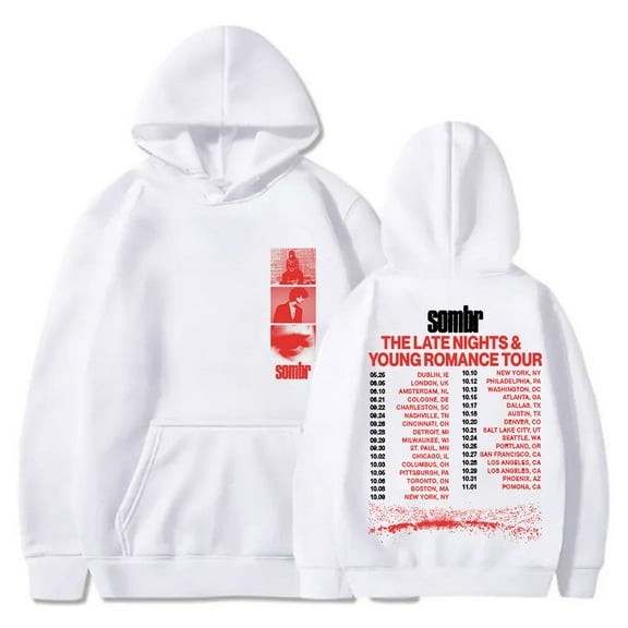 Sombr The Late Nights & Young Romance Tour Merch Hoodies Cosplay Women Men Long Sleeve Sweatshirts