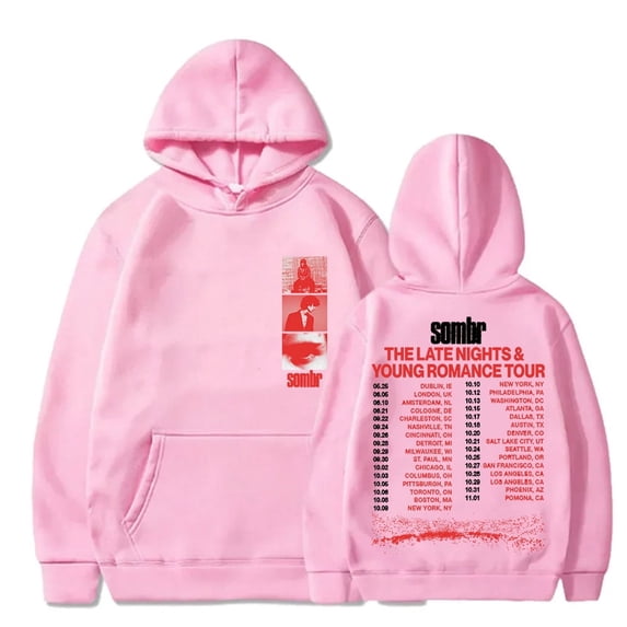 Sombr The Late Nights & Young Romance Tour Merch Hoodies Cosplay Women Men Long Sleeve Sweatshirts