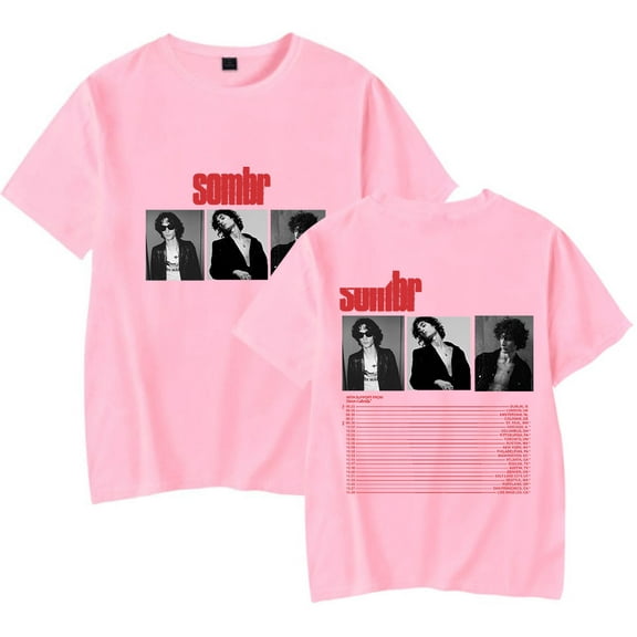 Sombr The Late Nights Young Romance Tour T-shirts Merch Women Men Clothes Trend Casual Short Sleeve Top