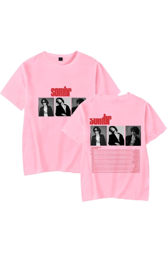 Sombr The Late Nights Young Romance Tour T-shirts Merch Women Men Clothes Trend Casual Short Sleeve Top