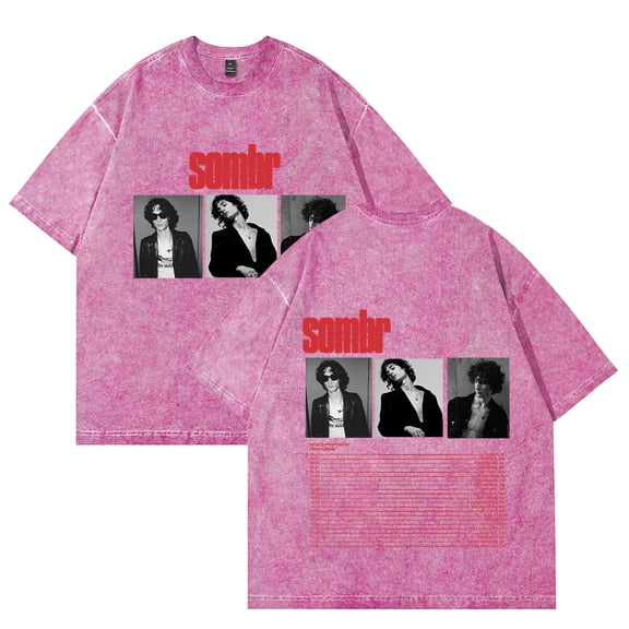 Sombr The Late Nights Young Romance Tour T-shirts Merch Women Men Cotton Wash Clothes Trend Casual Short Sleeve Top
