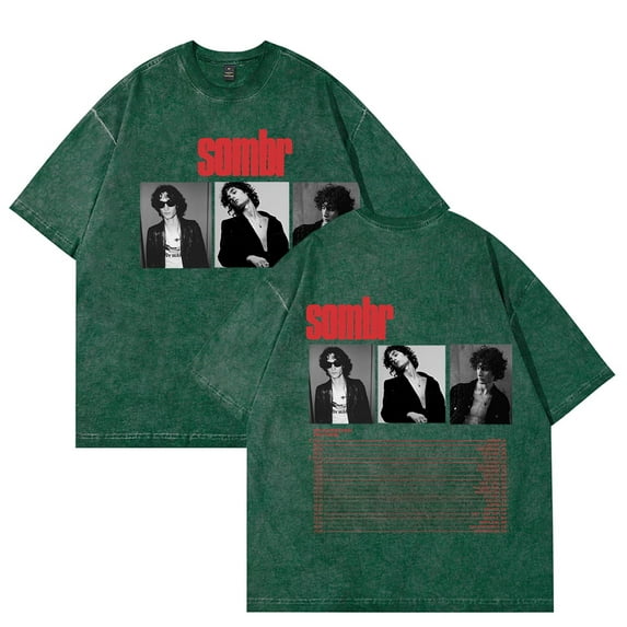 Sombr The Late Nights Young Romance Tour T-shirts Merch Women Men Cotton Wash Clothes Trend Casual Short Sleeve Top